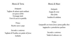 menù terra e mare