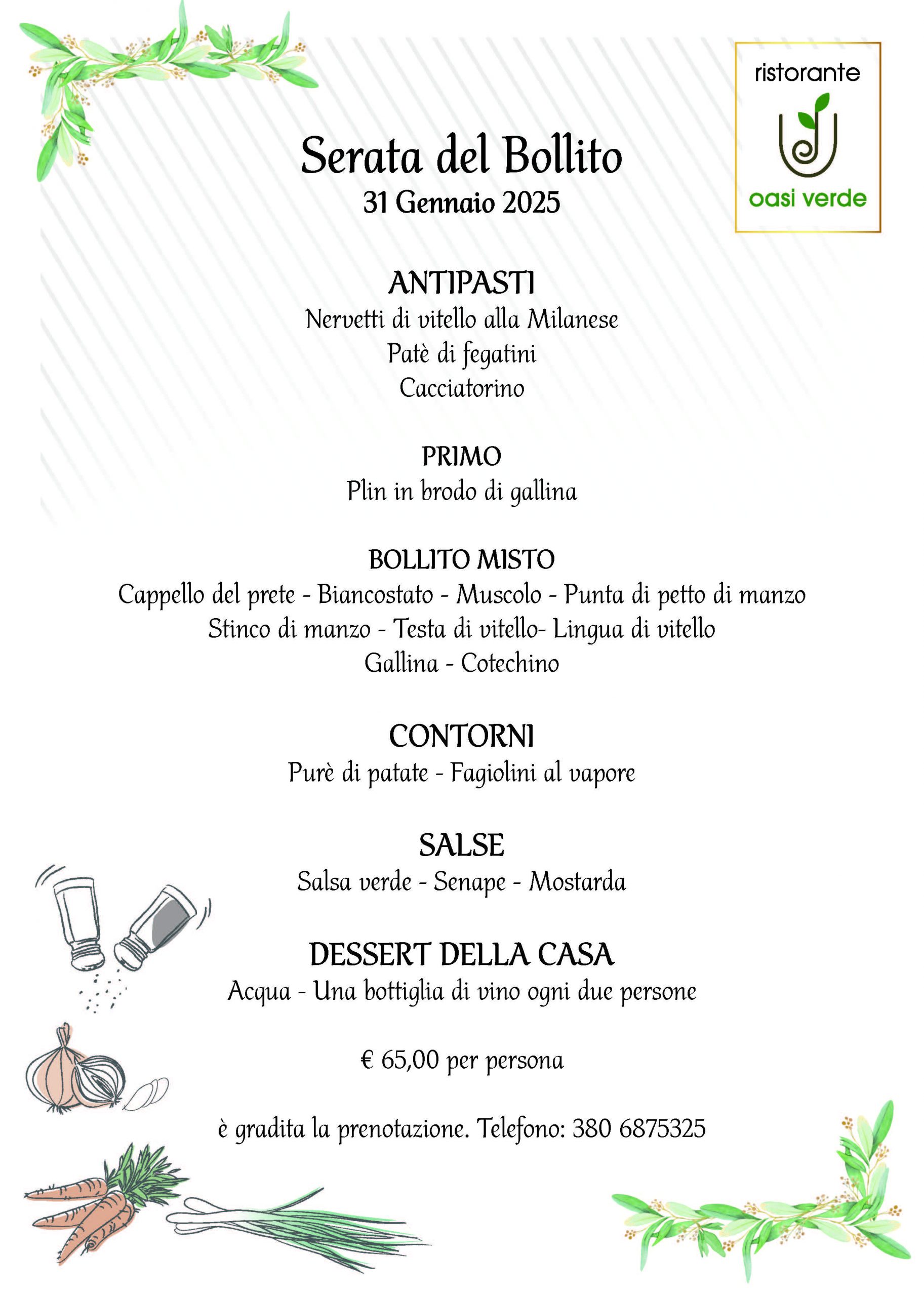 Serata del Bollito 31 Gennaio 2025